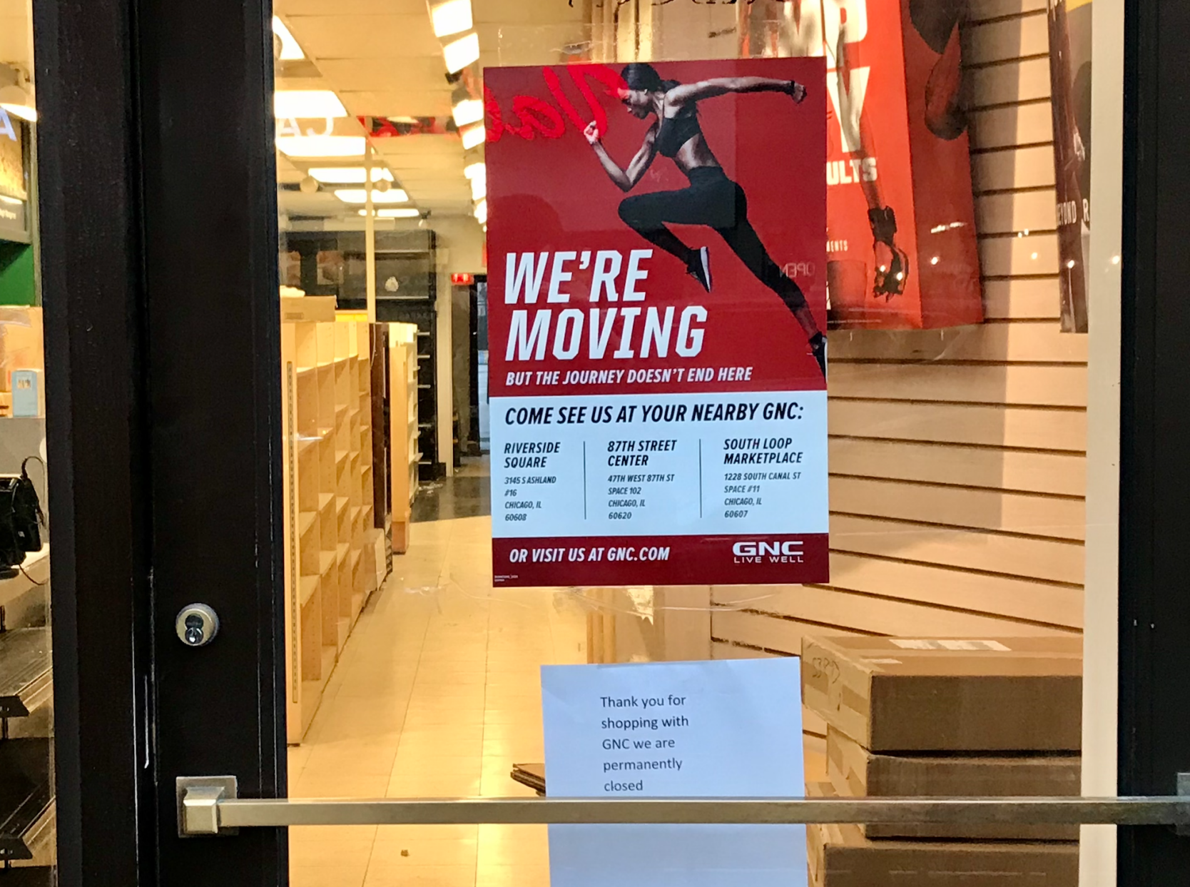 GNC vitamin and supplement store on 53rd Street closes